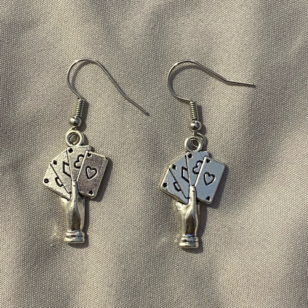 Card Earrings 🃏